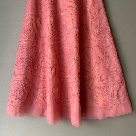 BCBGMaxAzria size 0 A- line belted midi formal dress - Picture 4 of 8